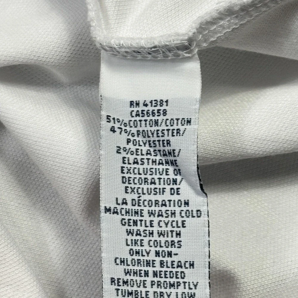 Polo Ralph Lauren Polo Shirt Mens Large White Short Sleeve Polo 67 Training Logo